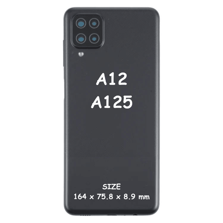 Battery Back Cover For Samsung Galaxy A12 (BLACK) - Best Cell Phone Parts Distributor in Canada, Parts Source Battery Back Cover For Samsung Galaxy A12 (BLACK) - Best Cell Phone Parts Distributor in Canada, Parts Source